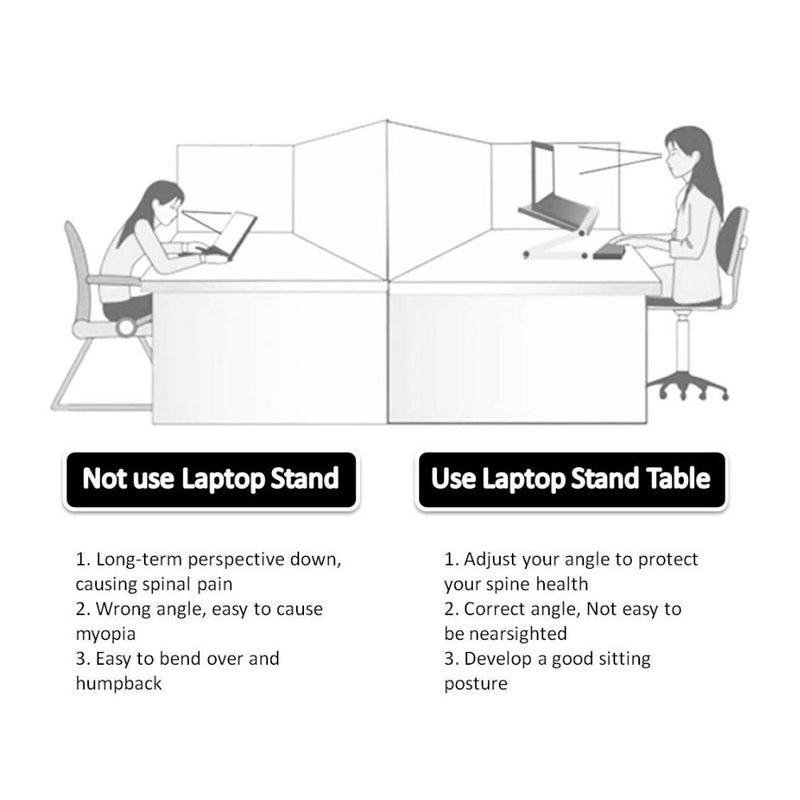 Foldable Laptop & Tablet Stand – Ergonomic & Portable - TekLuvers