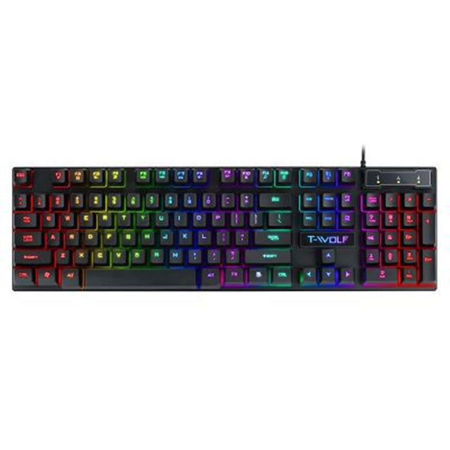 Luminous Gaming Keyboard – Wired, RGB & Responsive - TekLuvers