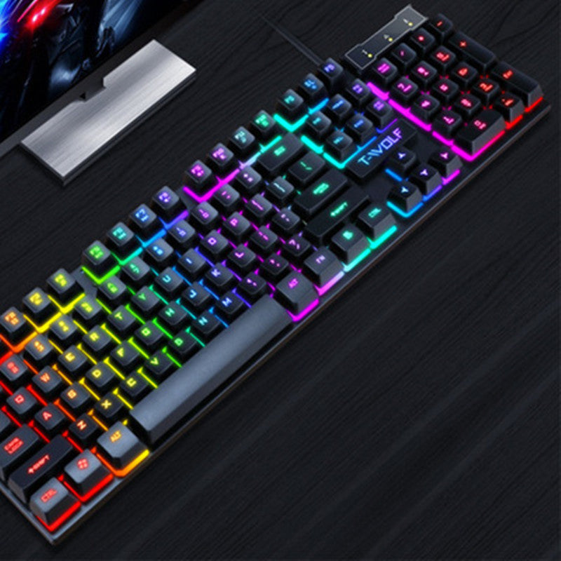 Luminous Gaming Keyboard – Wired, RGB & Responsive - TekLuvers