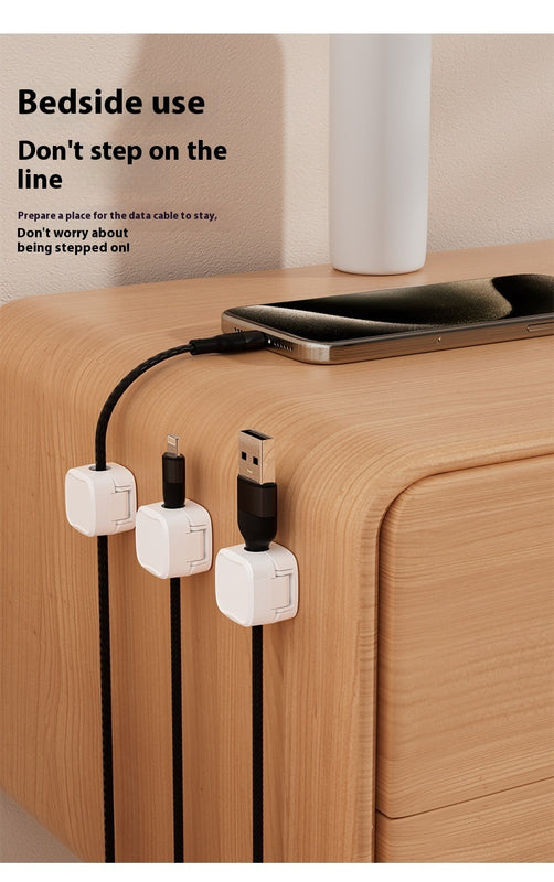 Magnetic Cable Clip – Adjustable Under-Desk Wire Organizer - TekLuvers