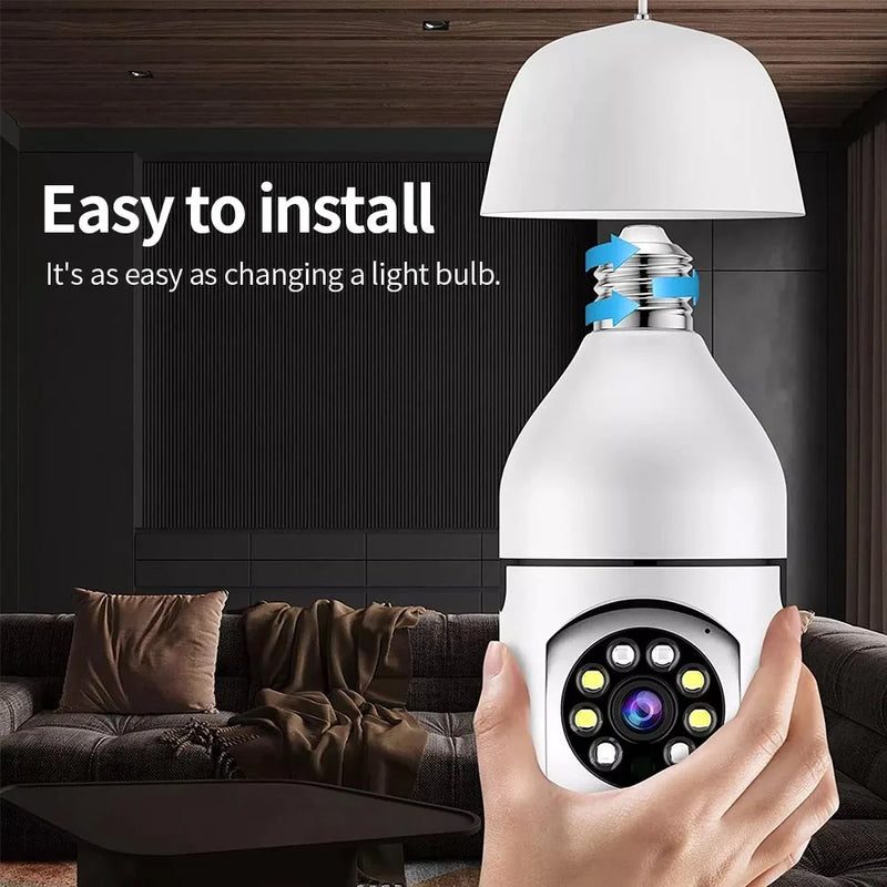 1080P WiFi Light Bulb Camera – Smart Home Security with Night Vision! - TekLuvers