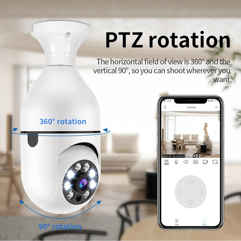 1080P WiFi Light Bulb Camera – Smart Home Security with Night Vision! - TekLuvers