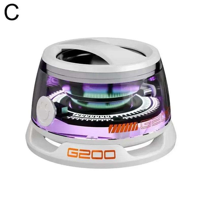 G200 Mini Magnetic Bluetooth Speaker – RGB Lights & Built-In Phone Holder! - TekLuvers