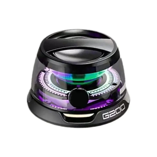 G200 Mini Magnetic Bluetooth Speaker – RGB Lights & Built-In Phone Holder! - TekLuvers