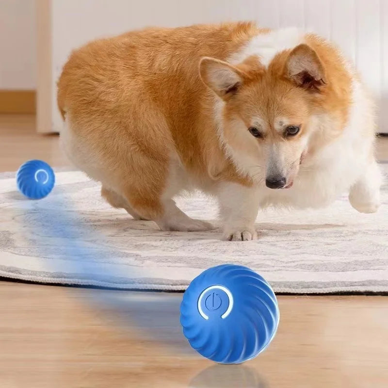 Smart Interactive Dog Toy – Rolling, Rechargeable & Fun!