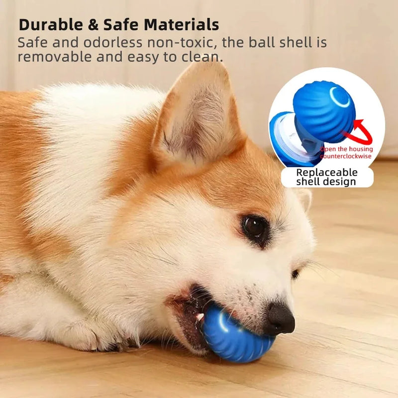 Smart Interactive Dog Toy – Rolling, Rechargeable & Fun!