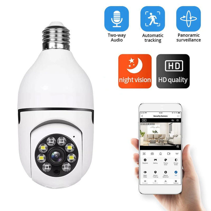 1080P WiFi Light Bulb Camera – Smart Home Security with Night Vision! - TekLuvers
