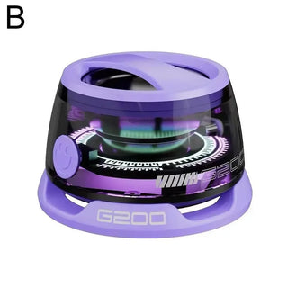 G200 Mini Magnetic Bluetooth Speaker – RGB Lights & Built-In Phone Holder! - TekLuvers
