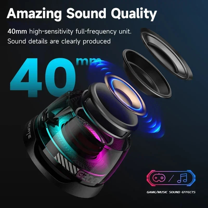 G200 Mini Magnetic Bluetooth Speaker – RGB Lights & Built-In Phone Holder! - TekLuvers