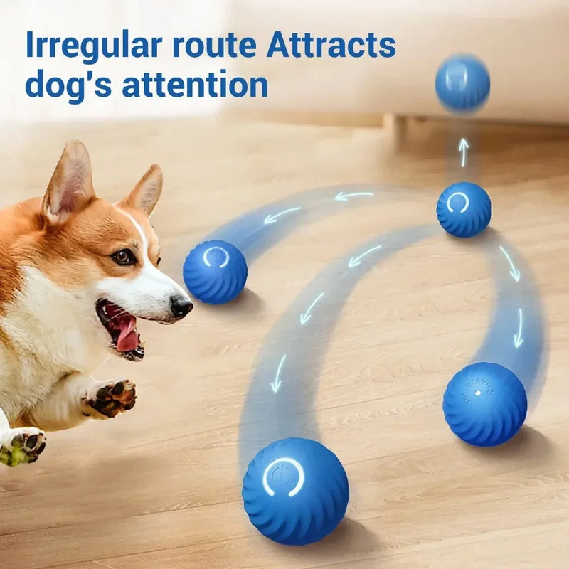 Smart Interactive Dog Toy – Rolling, Rechargeable & Fun!