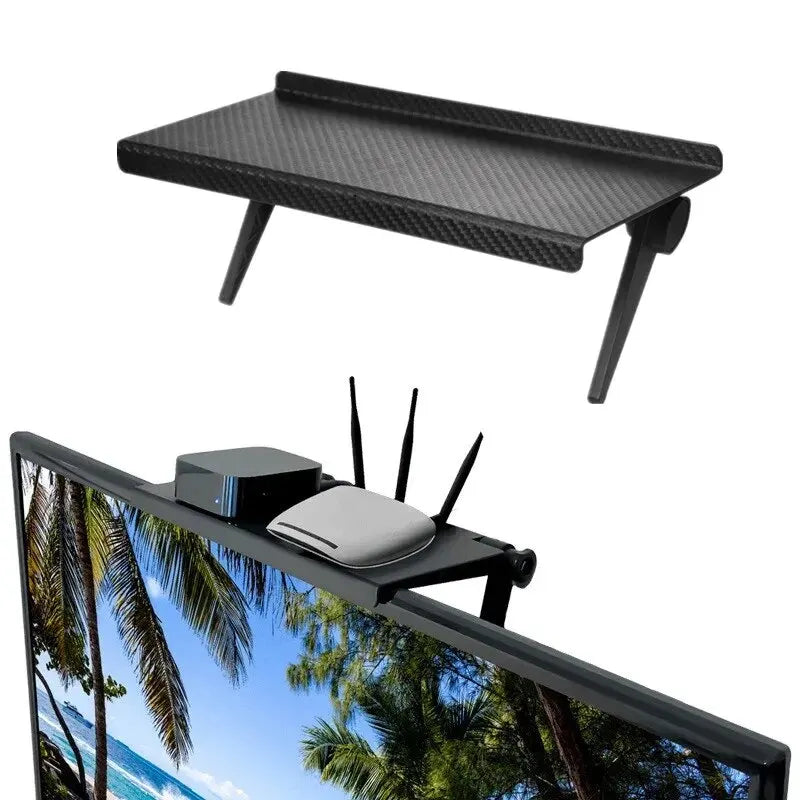 Screen Storage Rack – No-Drill Shelf for TVs, Monitors & More!