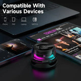 G200 Mini Magnetic Bluetooth Speaker – RGB Lights & Built-In Phone Holder! - TekLuvers