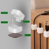 Magnetic Cable Clip – Adjustable Under-Desk Wire Organizer - TekLuvers